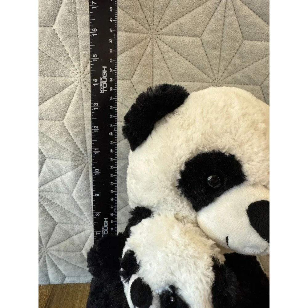 Kellytoy Panda Bear Hugging Baby Plush Black White 24 Inches Stuffed Animal Toy